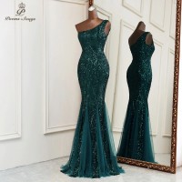 Mermaid evening dresses Sexy one shoulder dresses for women party Wedding Dress